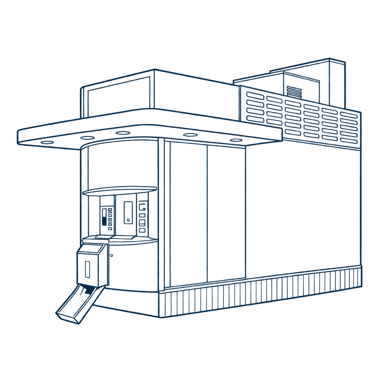 Ice Kiosk line drawing