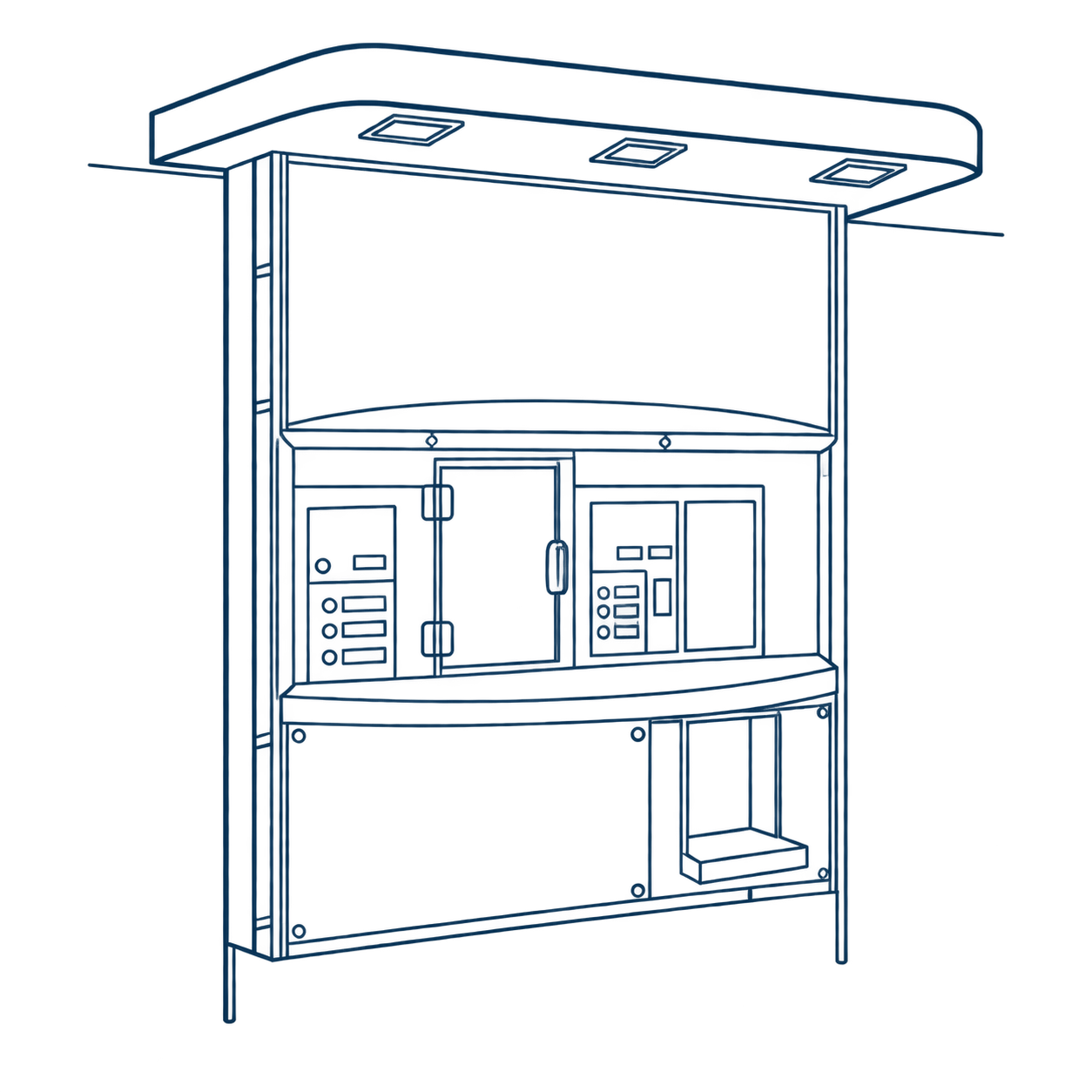 Inline Merchant line drawing