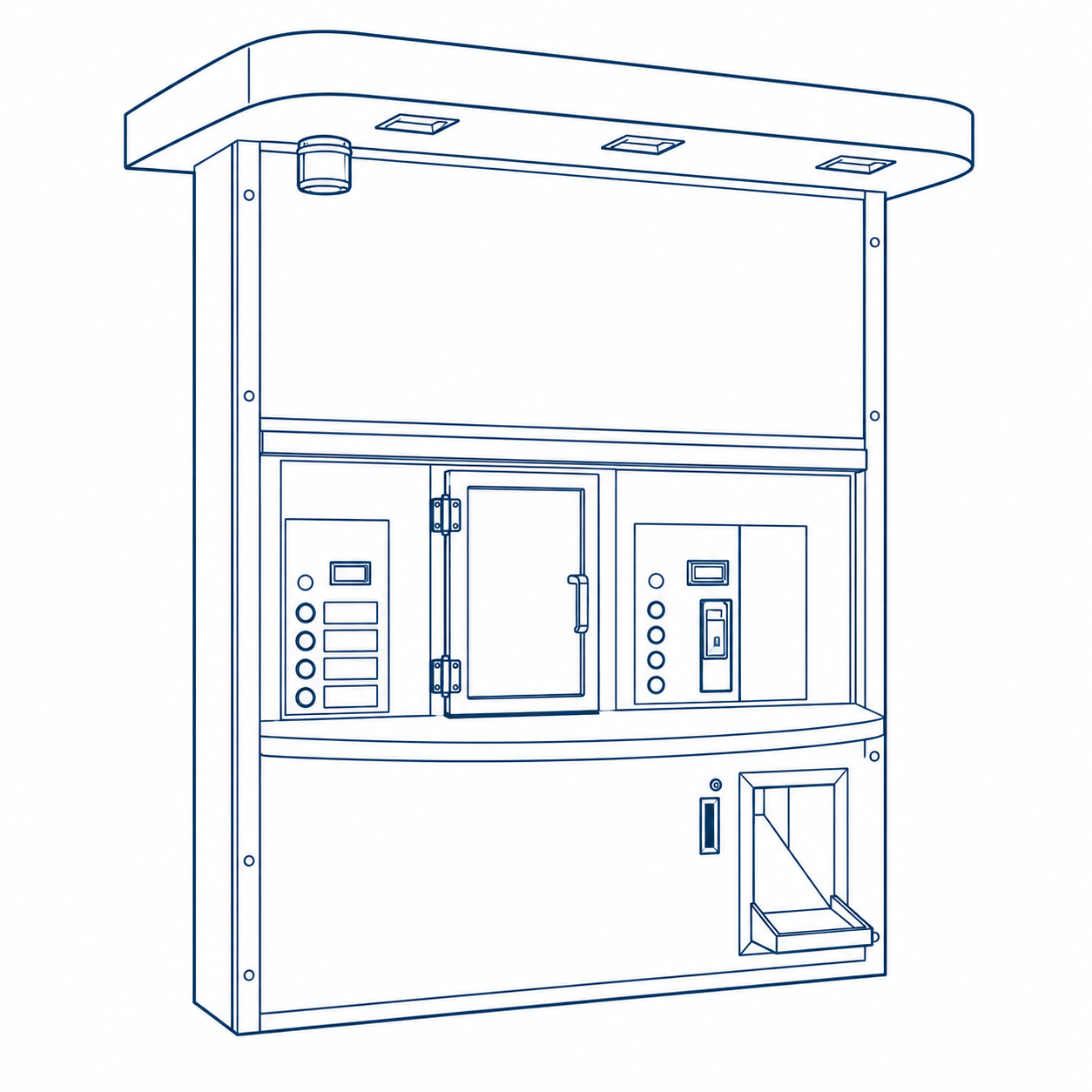 Inline Merchant line drawing